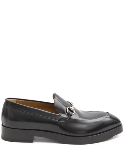 Gucci Black Leather Loafers