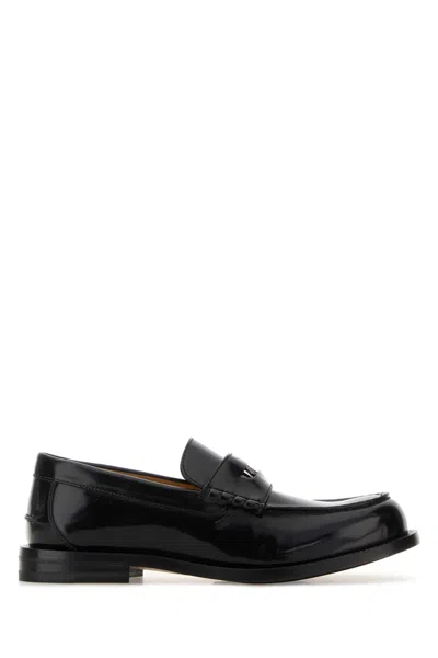 Gucci Black Leather Loafers