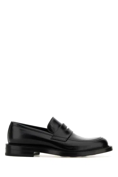 GUCCI BLACK LEATHER LOAFERS