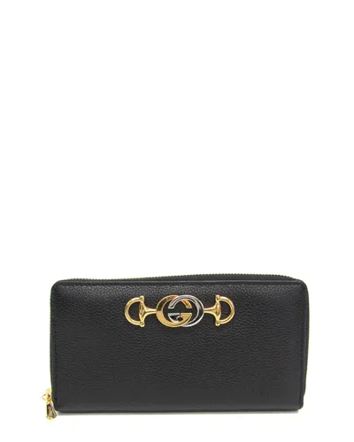 Gucci Black Leather Long Wallet (authentic Pre-loved)