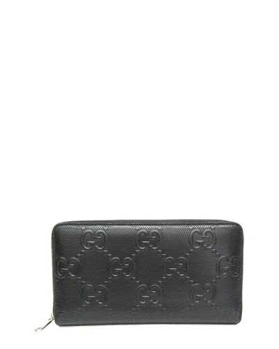 Gucci Black Leather Long Wallet (authentic Pre-loved)