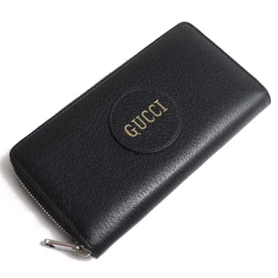 Pre-owned Gucci Black Leather Long Wallet (bi-fold) ()
