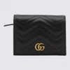 Gucci Gg Marmont Card Case Wallet In Black