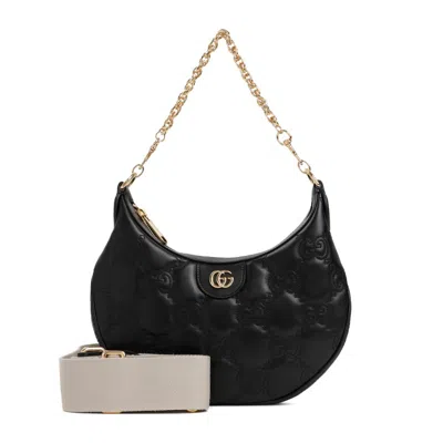 Gucci Black Leather Matelasse Handbag