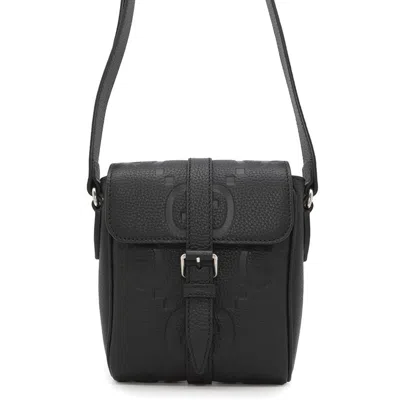 Pre-owned Gucci Black Leather Messenger Bag Shoulder Bag ()