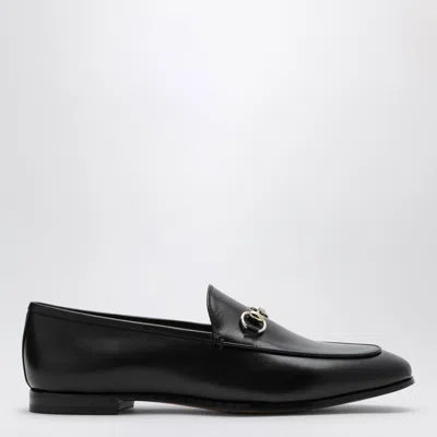 Gucci Black Leather Mini Jordaan Loafer
