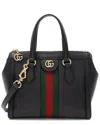 Gucci Leather Ophidia Small Tote (authentic Pre-loved) In Black
