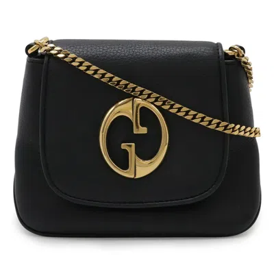 Pre-owned Gucci Black Leather Pochette Shoulder Bag ()