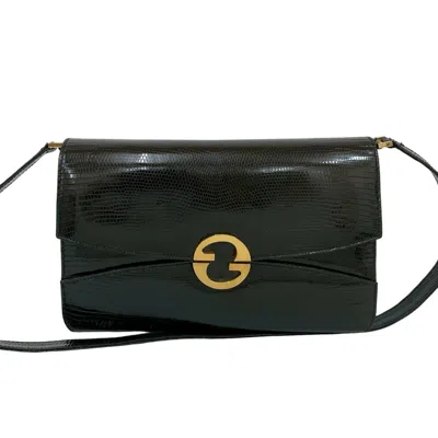 Pre-owned Gucci Black Leather Pochette Shoulder Bag ()