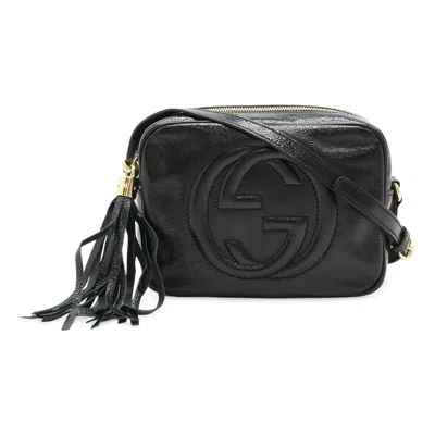Pre-owned Gucci Black Leather Pochette Shoulder Bag ()