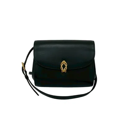 Pre-owned Gucci Black Leather Pochette Shoulder Bag ()