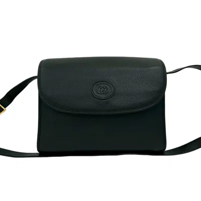 Pre-owned Gucci Black Leather Pochette Shoulder Bag ()