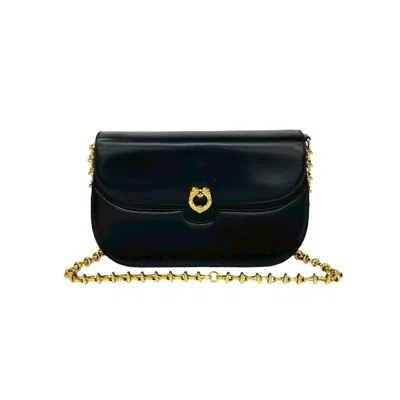 Pre-owned Gucci Black Leather Pochette Shoulder Bag ()