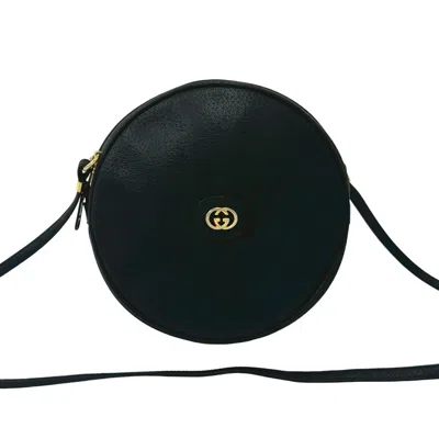 Pre-owned Gucci Black Leather Pochette Shoulder Bag ()