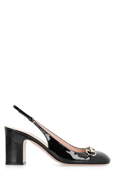 Gucci Black Leather Pumps