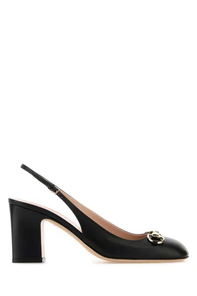 Gucci Black Leather Pumps