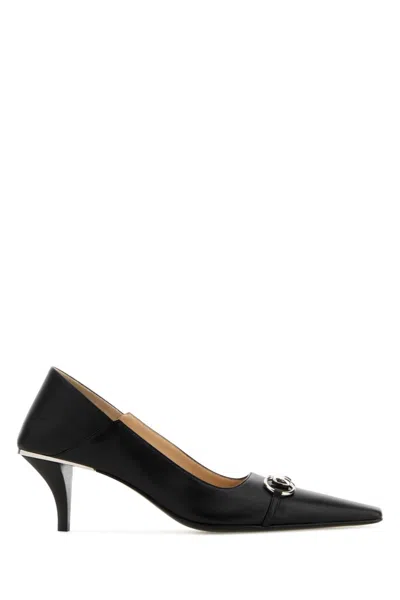 Gucci Women Black Leather Pumps
