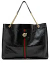 Gucci Black Leather Rajah Maxi Tote (authentic Pre-loved)