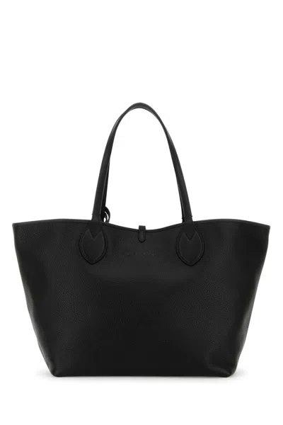 Gucci Black Leather Reversible Shopping Bag