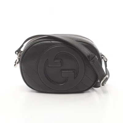 Gucci Black Leather Shoulder Bag