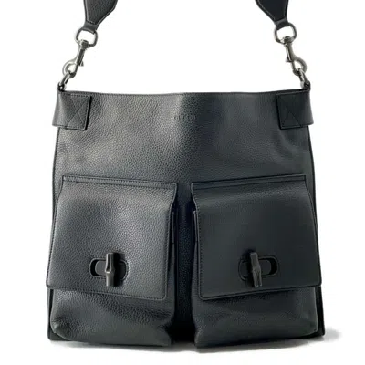 Pre-owned Gucci Black Leather Shoulder Bag ()