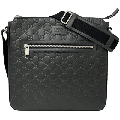 Pre-owned Gucci Black Leather Shoulder Bag ()