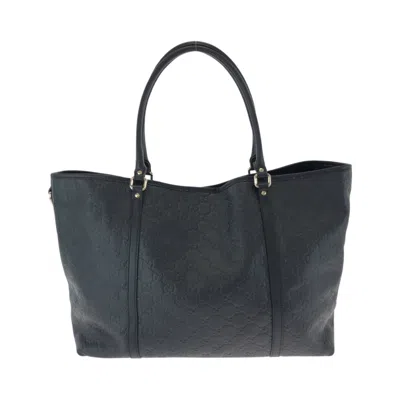 Pre-owned Gucci Black Leather Shoulder Bag Tote Bag ()