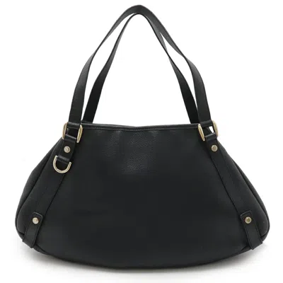 Pre-owned Gucci Black Leather Shoulder Bag Tote Bag ()