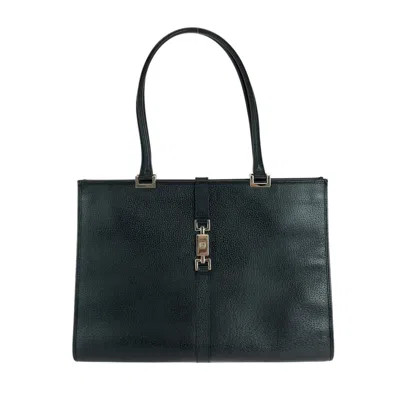 Pre-owned Gucci Black Leather Shoulder Bag Tote Bag ()