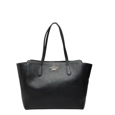 Pre-owned Gucci Black Leather Shoulder Bag Tote Bag ()