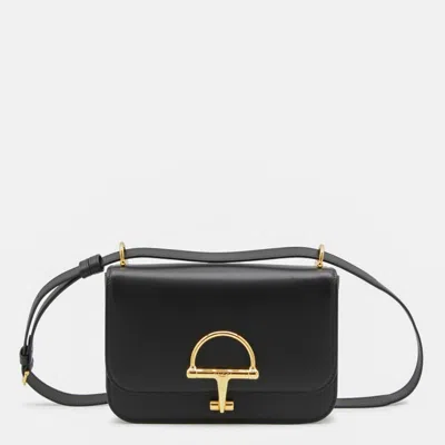 GUCCI GUCCI BLACK LEATHER SIENA CROSSBODY BAG