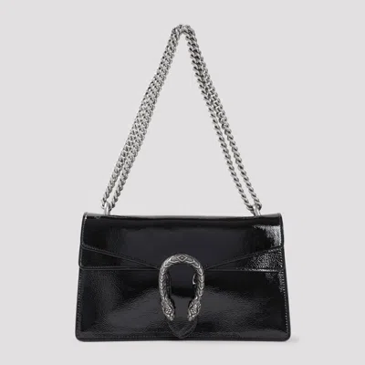 GUCCI BLACK LEATHER SMALL DIONYSUS SHOULDER BAG