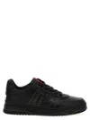 Gucci Modern Perforated Round Toe Sneakers In Black