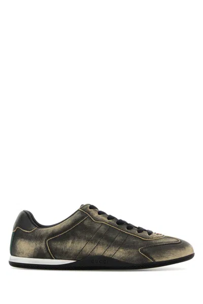 Gucci Women Black Leather Sneakers