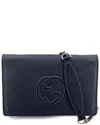 Gucci Black Leather Soho Crossbody (authentic Pre-loved) In Black