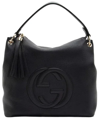Gucci Black Leather Soho Large Shoulder Bag (authentic Pre-loved)