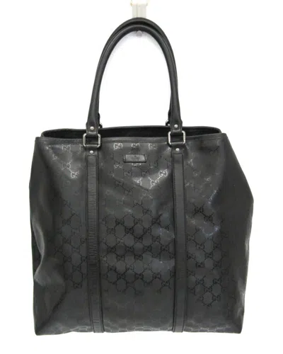 Gucci Black Leather Tote (authentic Pre-loved)