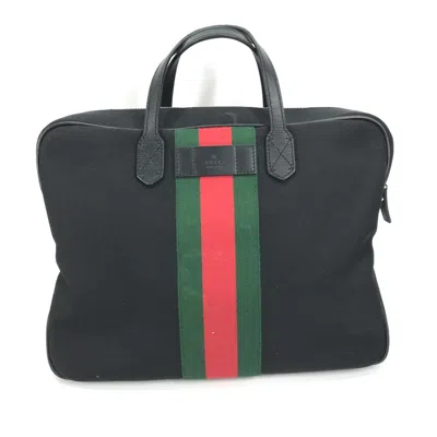 Pre-owned Gucci Black Leather Tote Bag ()