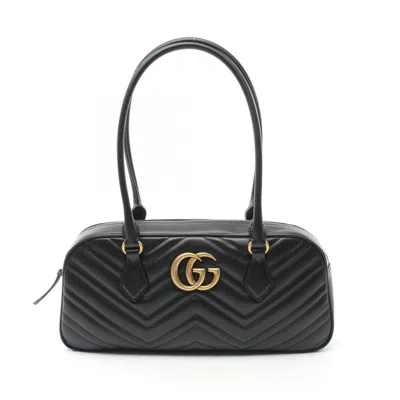 Pre-owned Gucci Black Leather Tote Bag ()