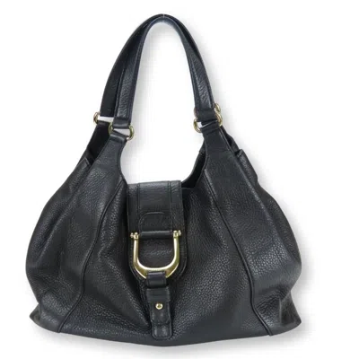 Pre-owned Gucci Black Leather Tote Bag ()