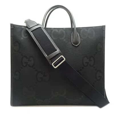 Pre-owned Gucci Black Leather Tote Bag ()