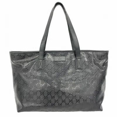 Pre-owned Gucci Black Leather Tote Bag ()