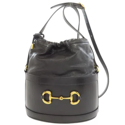 Pre-owned Gucci Black Leather Tote Bag ()