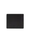 Gucci Black Bi-fold Wallet In Grained Leather Men In Black