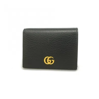 Pre-owned Gucci Black Leather Wallet (bi-fold) ()