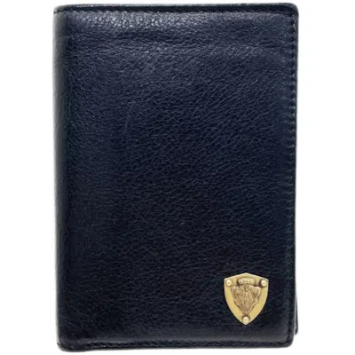 Pre-owned Gucci Black Leather Wallet (bi-fold) ()