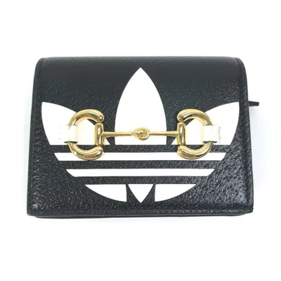Pre-owned Gucci Black Leather Wallet (bi-fold) ()
