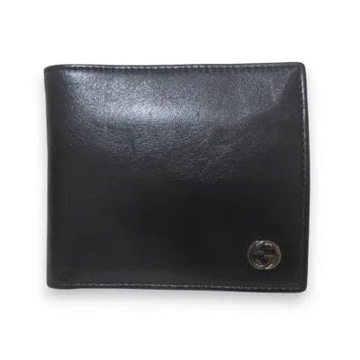 Pre-owned Gucci Black Leather Wallet (bi-fold) ()