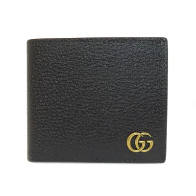 Pre-owned Gucci Black Leather Wallet (bi-fold) ()