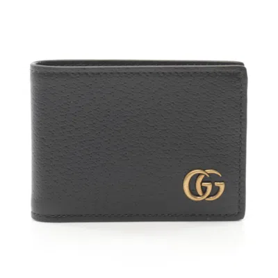 Pre-owned Gucci Black Leather Wallet (bi-fold) ()